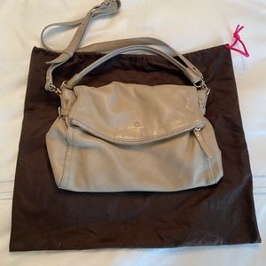 Kate Spade taupe messenger bag